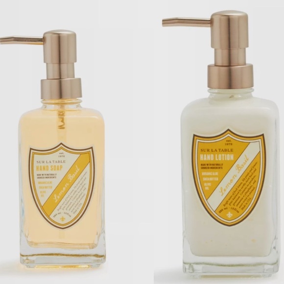 Sur La Table Lemon Basil Hand Soap and Lotion Set - Picture 12 of 12
